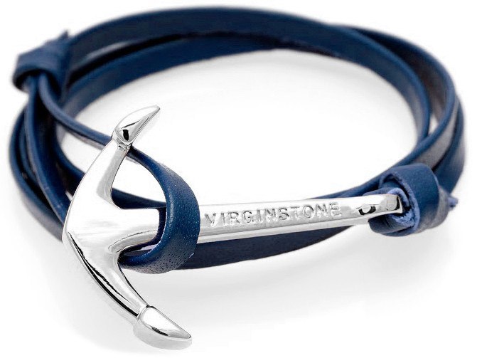 herfst Kwik Ziek persoon Anchor bracelet Navy blue + Silver – MyLapel