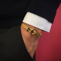 Bracelet - 18K YELLOW GOLD ANCHOR BANGLE