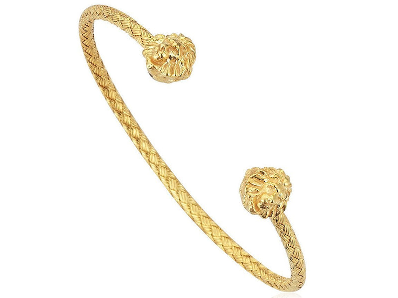 Bracelet - 18K YELLOW GOLD BRAIDED BANGLE