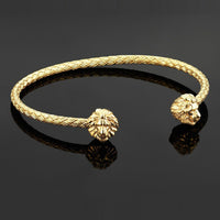 Bracelet - 18K YELLOW GOLD BRAIDED BANGLE