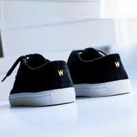 Shoes - BLACK CORDUROY SNEAKERS