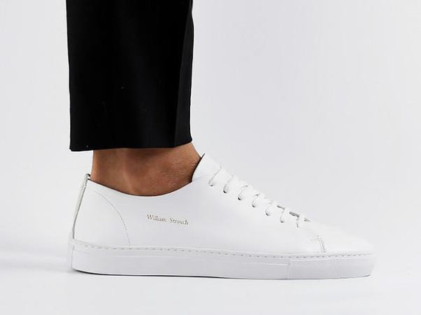 Shoes - WHITE LEATHER CLASSIC SNEAKER