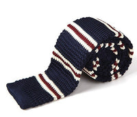 Tie - Knit Tie Blue Stripes