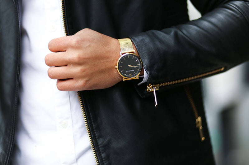 Watch - CLASSIC GOLD + LEATHER STRAP